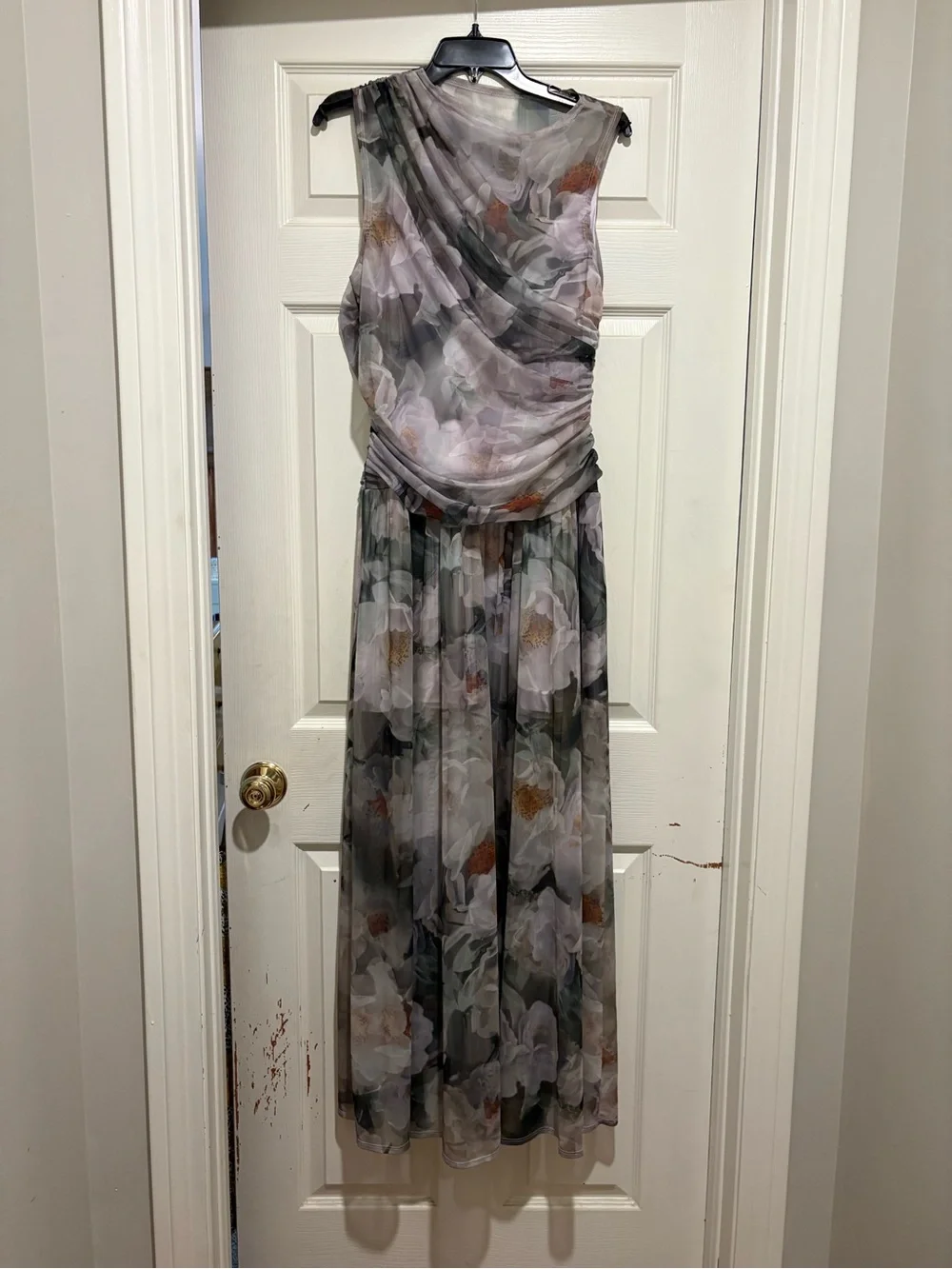 Abercrombie and Fitch floral mesh maxi dress size large